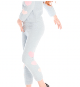 HEARTS FUZZY FLEECE LOUNGE LEGGINGS (PREORDER) - CHASER KIDS