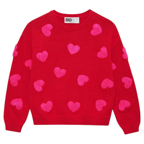 HEARTS LITTLE CALLIE SWEATER - BEACH RIOT KIDS