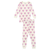 HEARTS LONG SLEEVE PJS - PAJAMAS