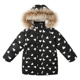 HEARTS SNOW DOWN PUFFER JACKET - JACKETS