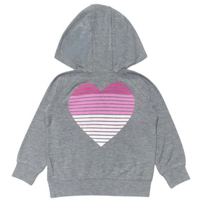 HEARTS ZIP UP HOODIE - HOODIES