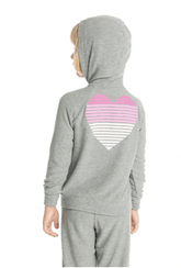 HEARTS ZIP UP HOODIE (PREORDER) - CHASER KIDS