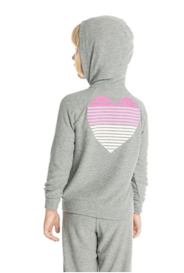 HEARTS ZIP UP HOODIE (PREORDER) - CHASER KIDS