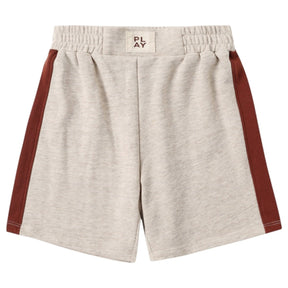 HEATHERED ASH BOXING SWEAT SHORTS - RYLEE + CRU - SHORTS