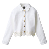 HELENE LACE DENIM JACKET (PREORDER) - MOLO