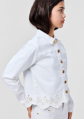 HELENE LACE DENIM JACKET (PREORDER) - MOLO