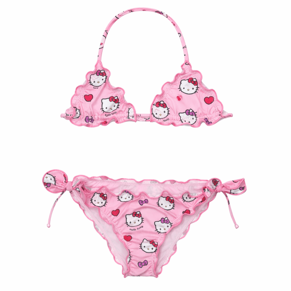 HELLO KITTY FROU FROU TWO PIECE BIKINI - MC2 SAINT BARTH KIDS
