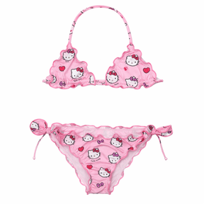 HELLO KITTY FROU FROU TWO PIECE BIKINI - MC2 SAINT BARTH KIDS - TWO PIECE BIKINI