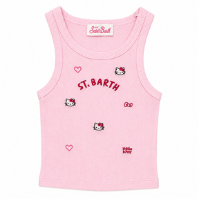 HELLO KITTY TANK TOP - MC2 SAINT BARTH KIDS - TANK TOPS