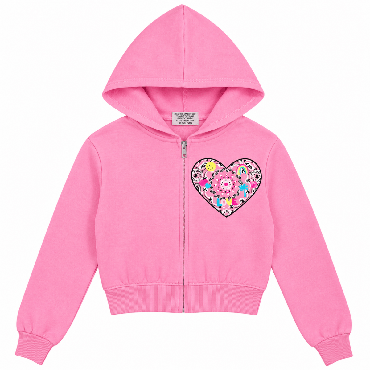 ICON BANDANA HEART ZIP UP HOODIE - FIREHOUSE