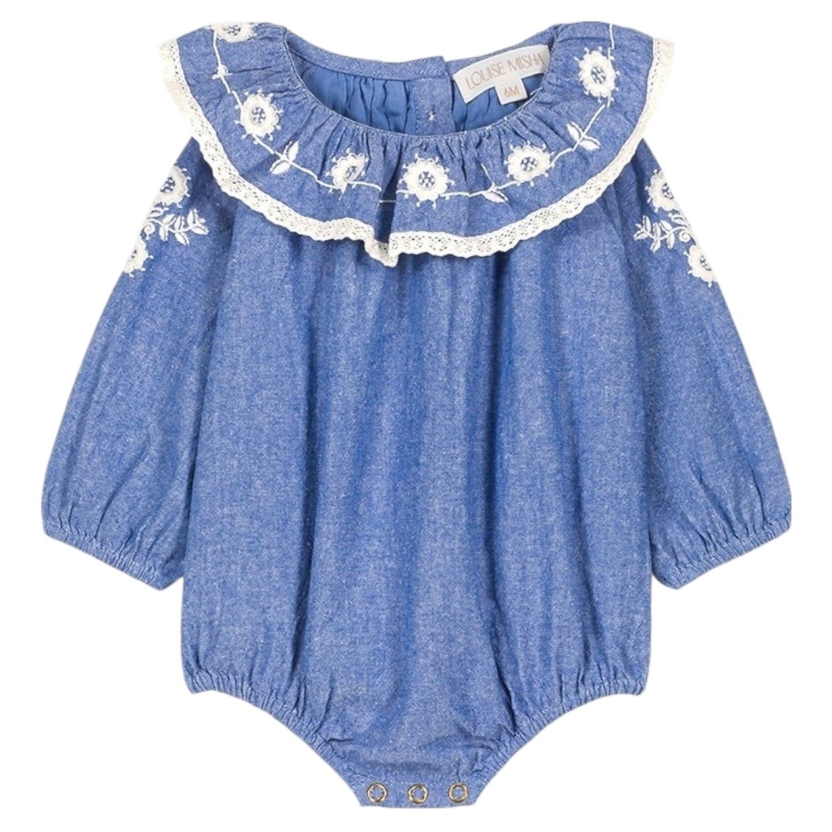 ILANI CHAMBRAY ROMPER - ROMPERS