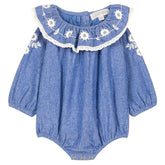 ILANI CHAMBRAY ROMPER (PREORDER) - ROMPERS