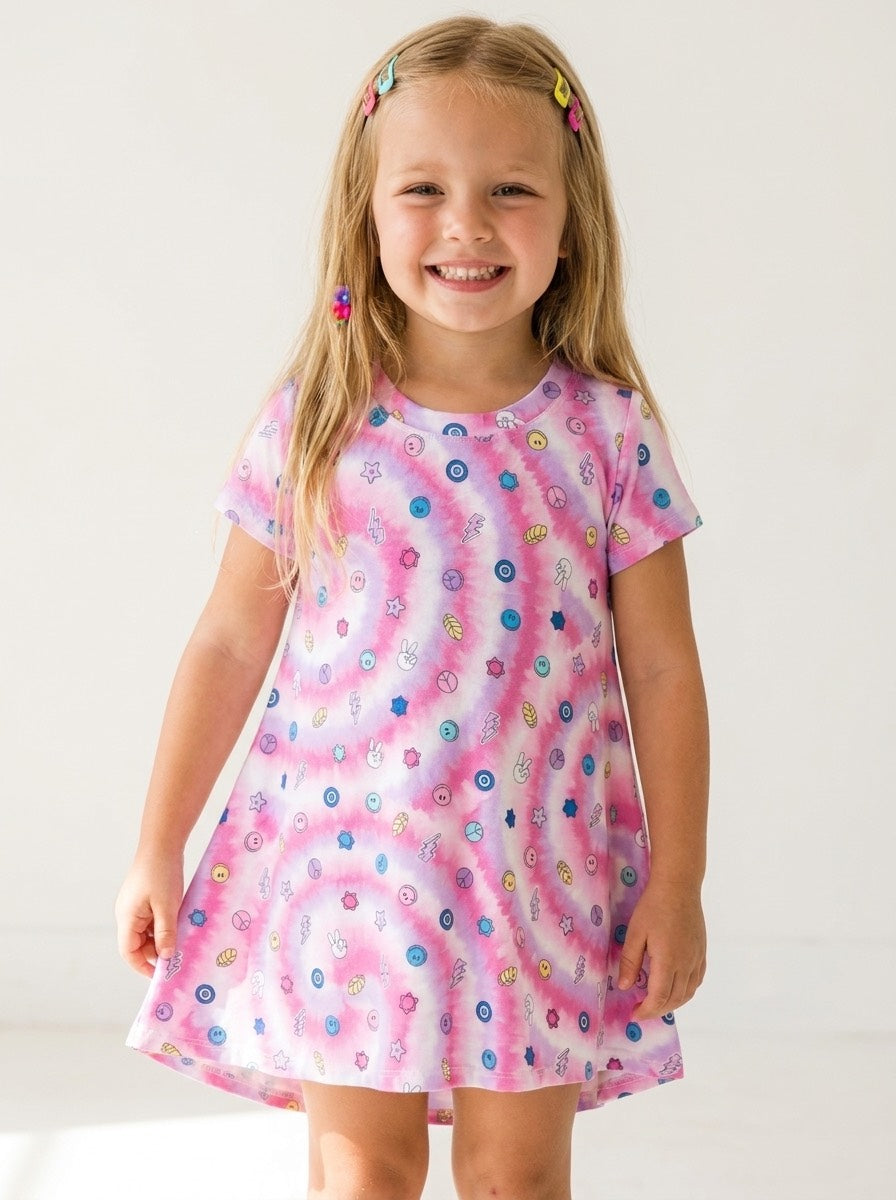 COOL ICONS SHORT SLEEVE DRESS