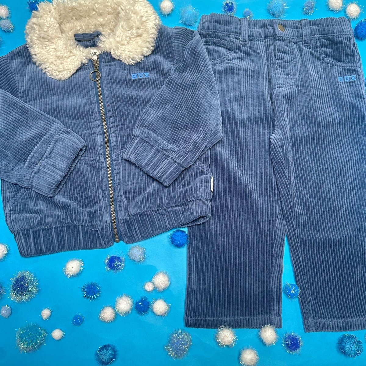 INK CORDUROY PANTS - HUXBABY