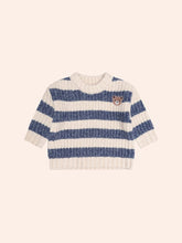 INK STRIPE HUX EMBROIDERED SPONGE SWEATER (PREORDER) - HUXBABY