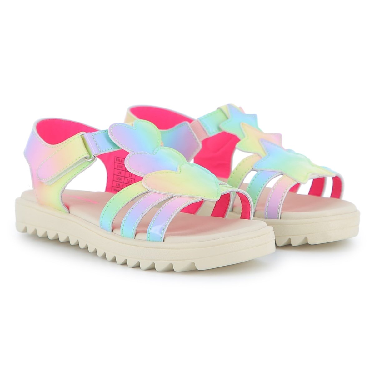 IRIDESCENT HEART & STAR SANDALS (PREORDER) - BILLIEBLUSH