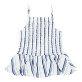 ISLA STRIPE SMOCKED TOP - FEATHER 4 ARROW