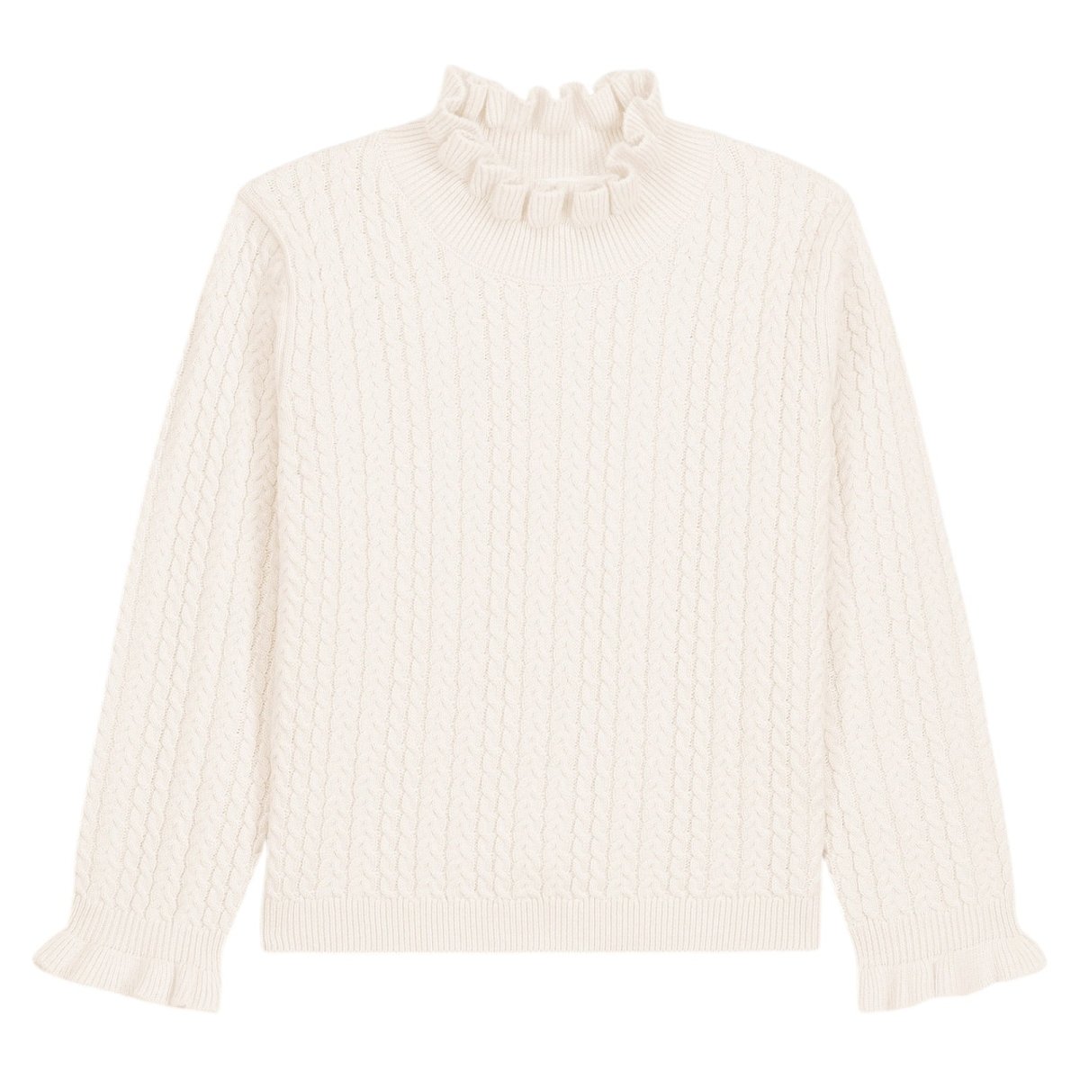 JAVA CABLE KNIT TURTLENECK TOP (PREORDER) - LOUISE MISHA KIDS - LONG SLEEVE TOPS
