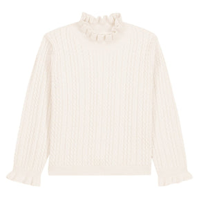 JAVA CABLE KNIT TURTLENECK TOP (PREORDER) - LOUISE MISHA KIDS - LONG SLEEVE TOPS