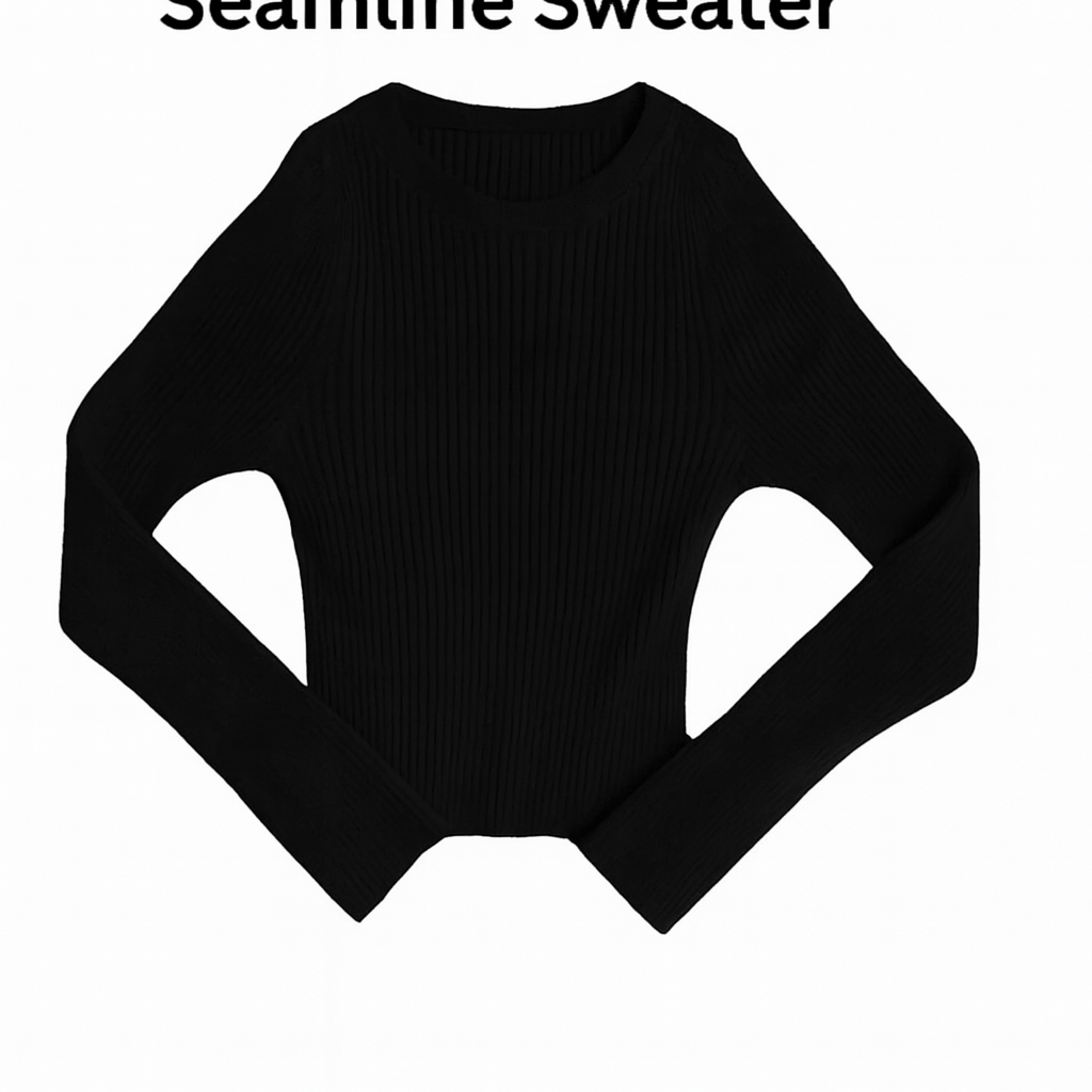 JEANNIE SOLID RIBBED KNIT SWEATER (PREORDER) - KATIE J NYC