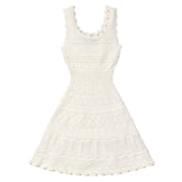JENI KNITTED PEARL TRIM DRESS - KATIE J NYC
