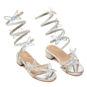 JESS CRYSTAL STRAPPY HEEL - MINI DREAMERS