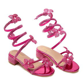 JESS CRYSTAL STRAPPY HEEL - MINI DREAMERS