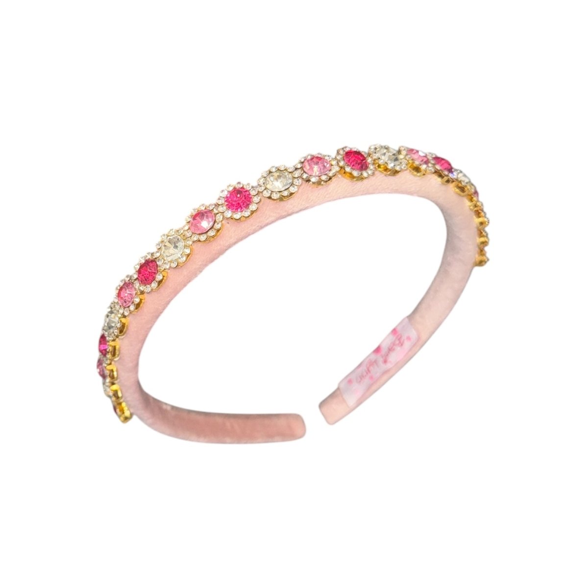 JEWEL STONE VELVET THIN HEADBAND - BARI LYNN