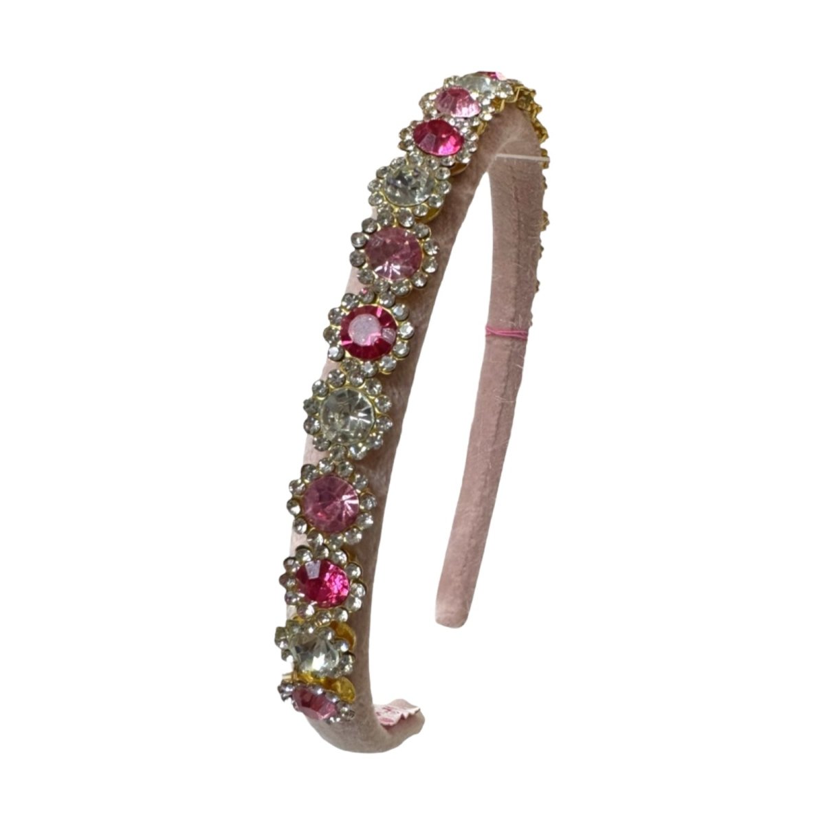JEWEL STONE VELVET THIN HEADBAND (PREORDER) - BARI LYNN