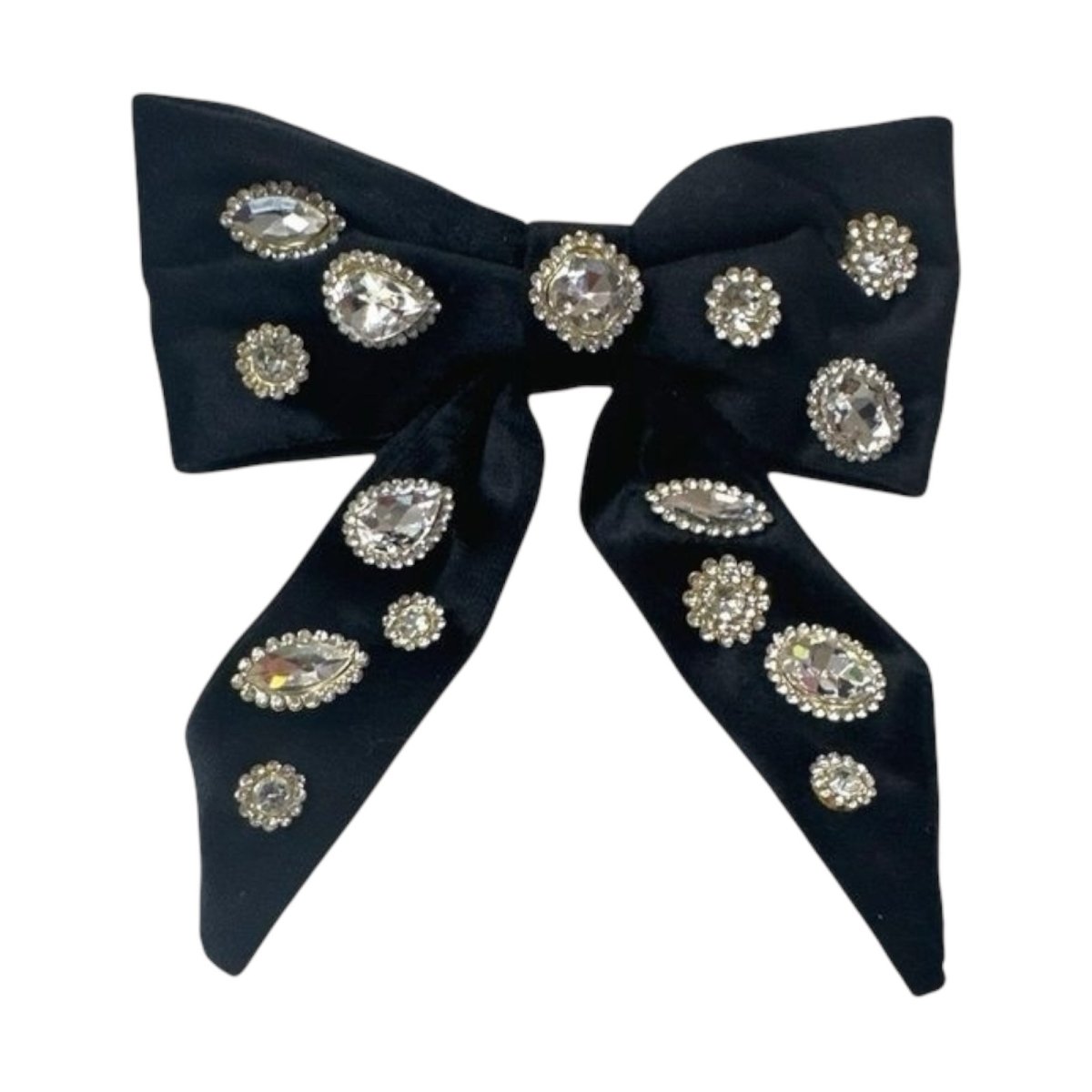 JEWEL VELVET BIG BOW CLIP (PREORDER) - CLIPS
