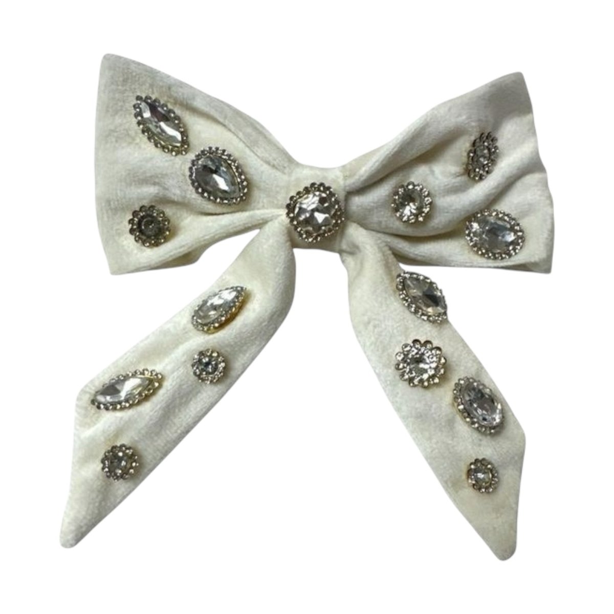 JEWEL VELVET BIG BOW CLIP (PREORDER) - BARI LYNN
