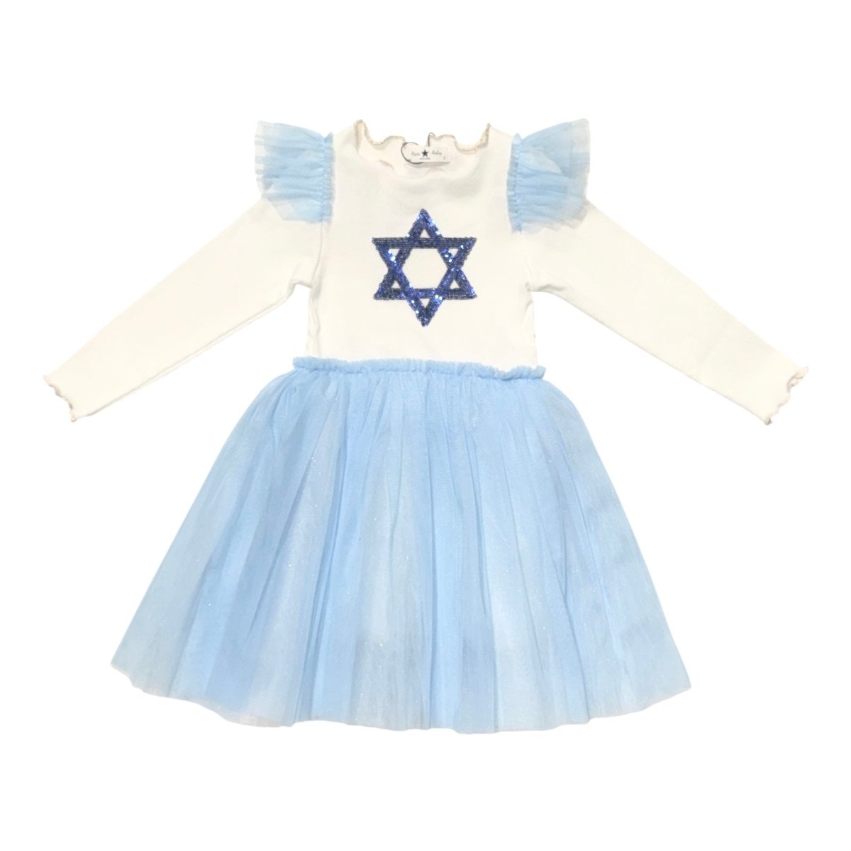 JEWISH STAR FRILL TUTU DRESS - DRESSES