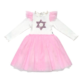 JEWISH STAR FRILL TUTU DRESS - PETITE HAILEY
