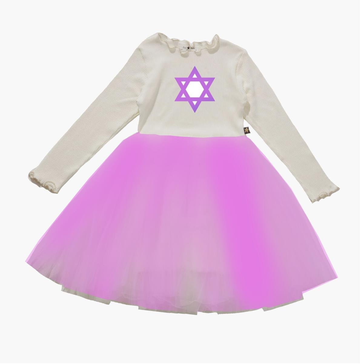 JEWISH STAR FRILL TUTU DRESS - PETITE HAILEY