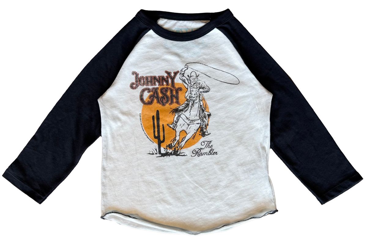 JOHNNY CASH LONG SLEEVE TSHIRT - ROWDY SPROUT - LONG SLEEVE TOPS