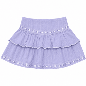 JULIE LACE RUFFLE SKIRT - KATIE J NYC