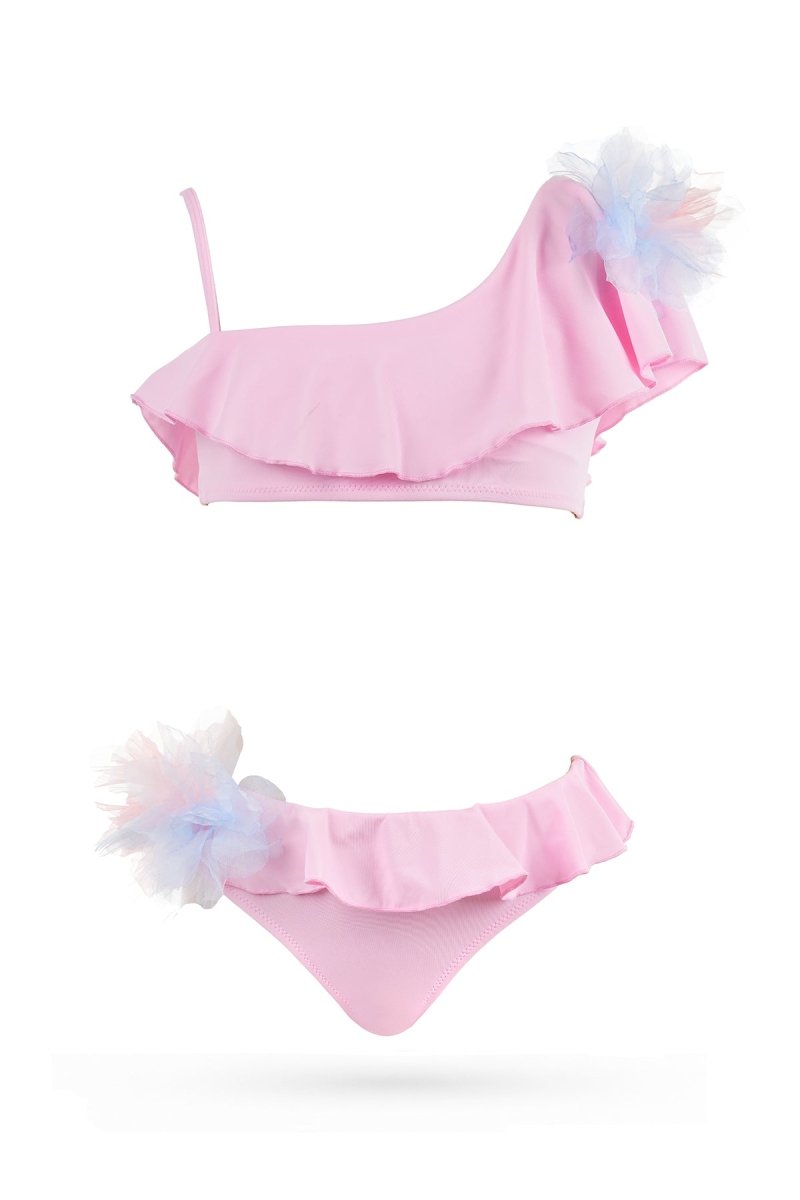 JUNIA TULLE ONE SIDED TWO PIECE BIKINI (PREORDER) - NESSI BYRD