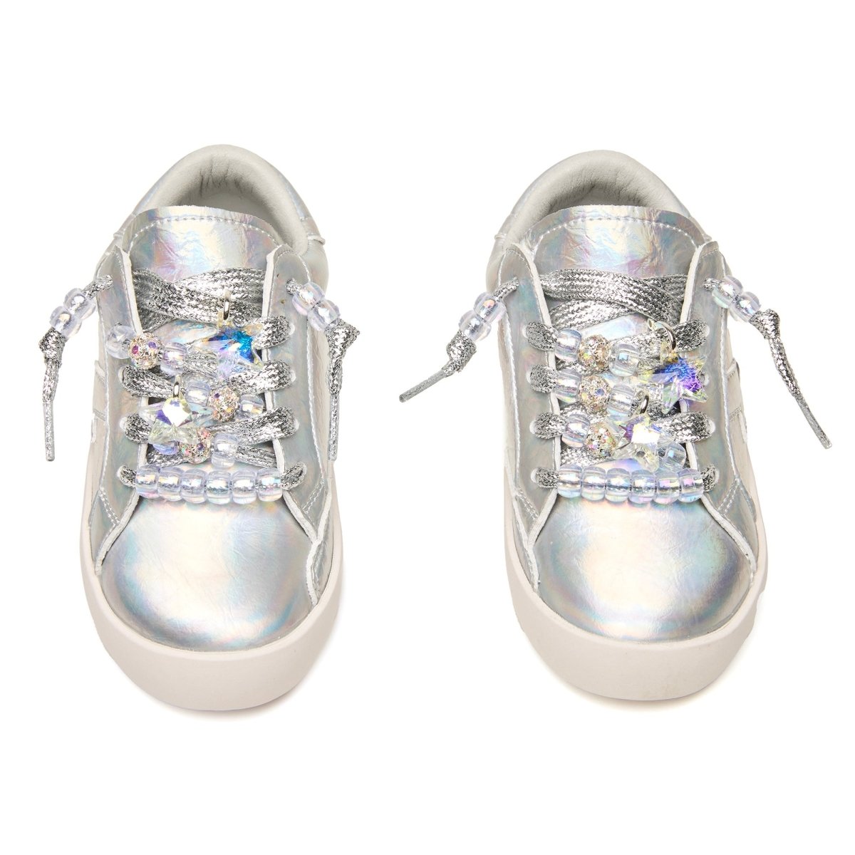 KELLY BEADED IRIDESCENT METALLIC SNEAKERS - MINI DREAMERS