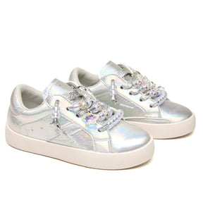 KELLY BEADED IRIDESCENT METALLIC SNEAKERS - MINI DREAMERS