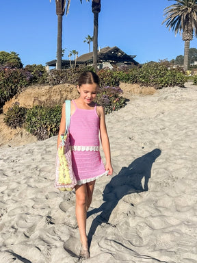 KENNEDY CROCHET COVER UP TOP AND SKIRT SET (PREORDER) - PQ KIDS