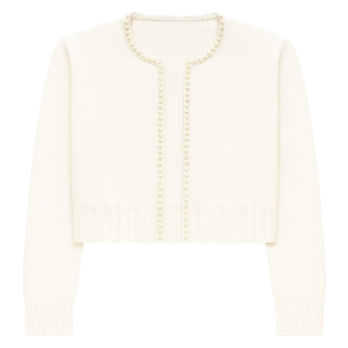 KITTY PEARL TRIM CARDIGAN (PREORDER) - KATIE J NYC