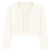 KITTY PEARL TRIM CARDIGAN (PREORDER) - KATIE J NYC