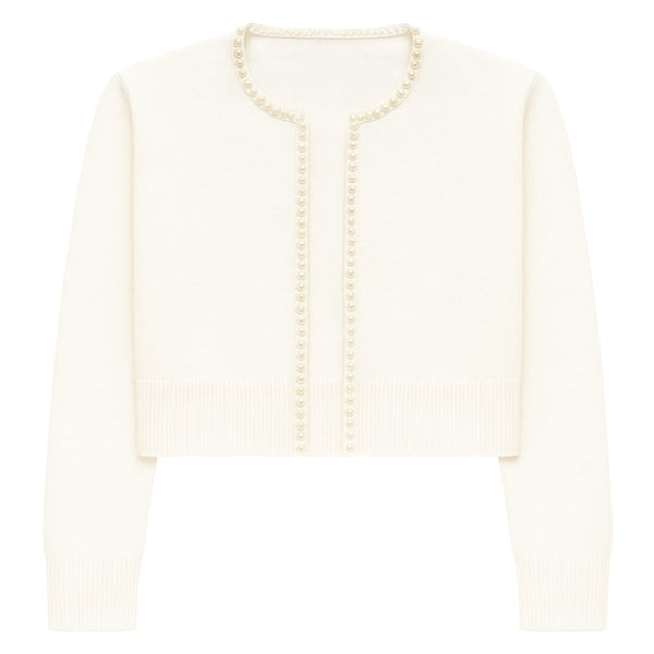KITTY PEARL TRIM CARDIGAN