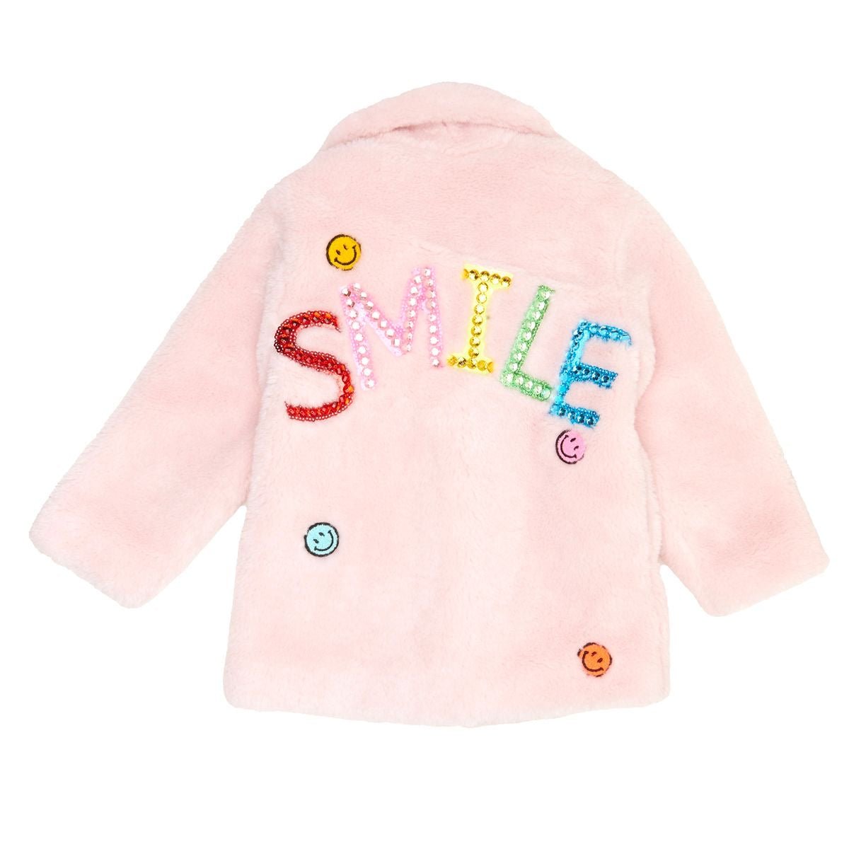 KYLIE SMILE SHERPA COAT - JACKETS
