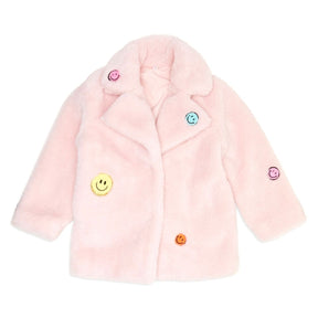 KYLIE SMILE SHERPA COAT - JACKETS