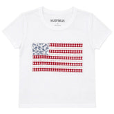 LACE AMERICAN FLAG TSHIRT - KATIE J NYC