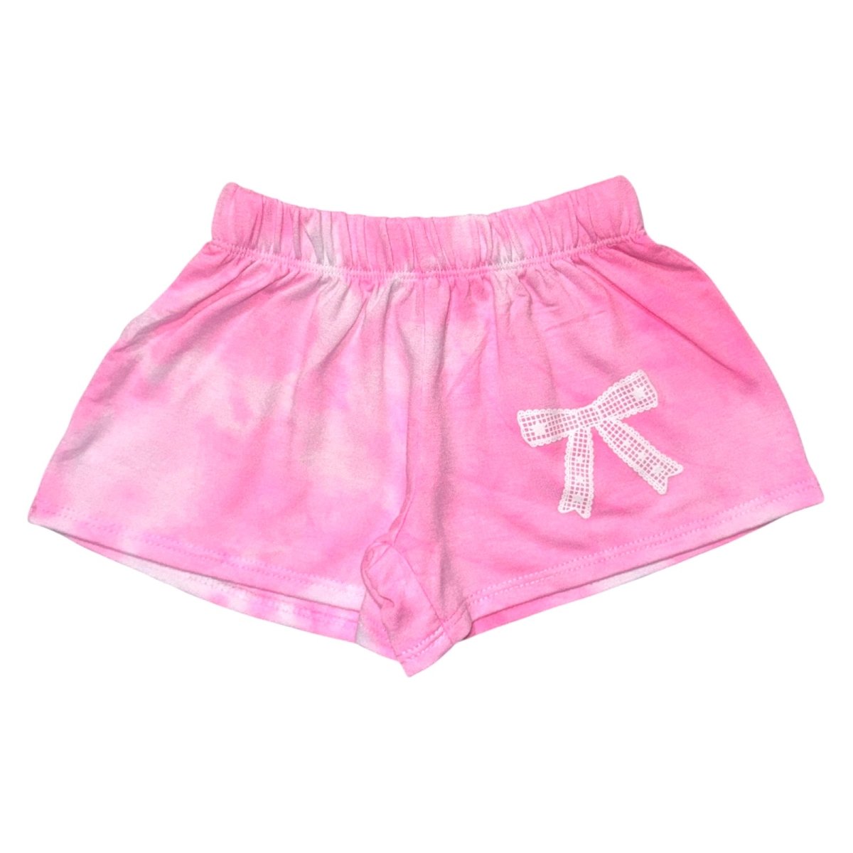 LACE BOW CLOUD WASH SHORTS - SHORTS