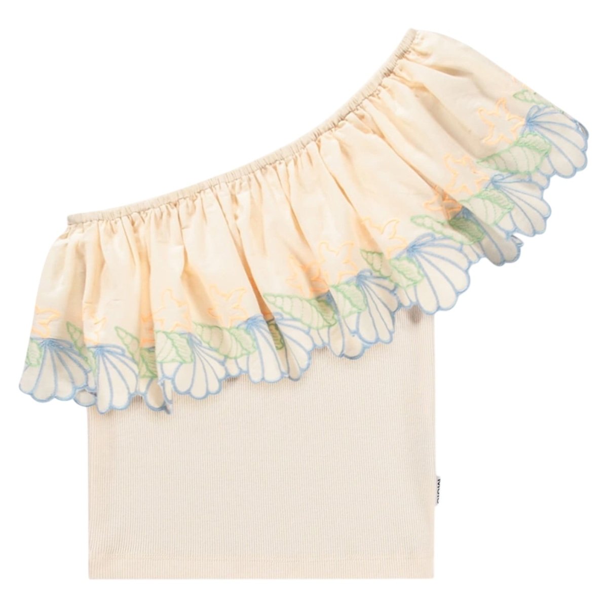 LACE ONE SHOULDER RATJA TOP (PREORDER) - MOLO