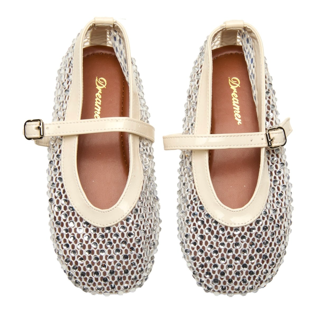 LALA MESH FLATS W/ STONES - FLATS
