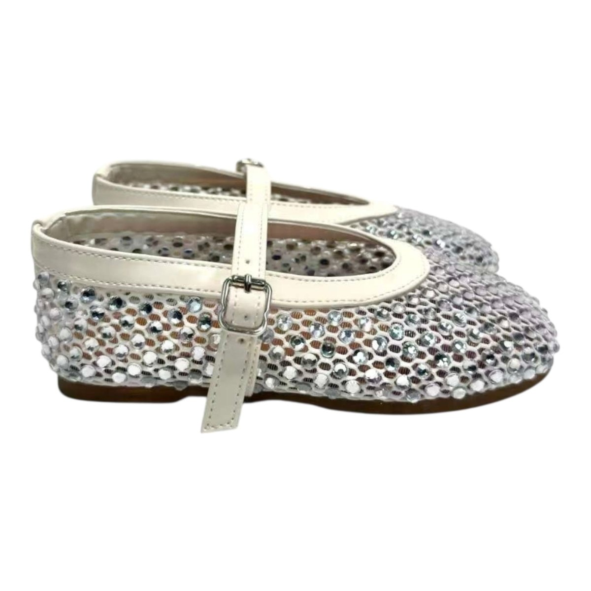 LALA MESH FLATS W/ STONES - FLATS